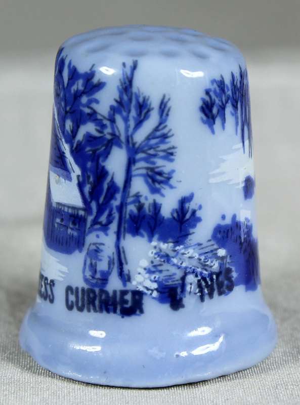 Bone China thimble - The wild wilderness