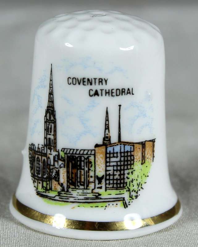 Bone China thimble - Coventry Cathedral - Goodlife Neale