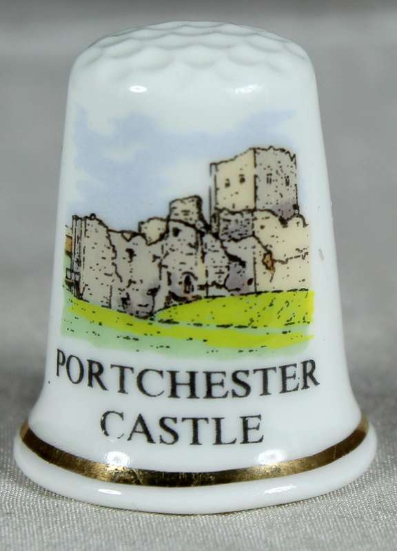 Bone China thimble - Portchester Castle - Cotswold