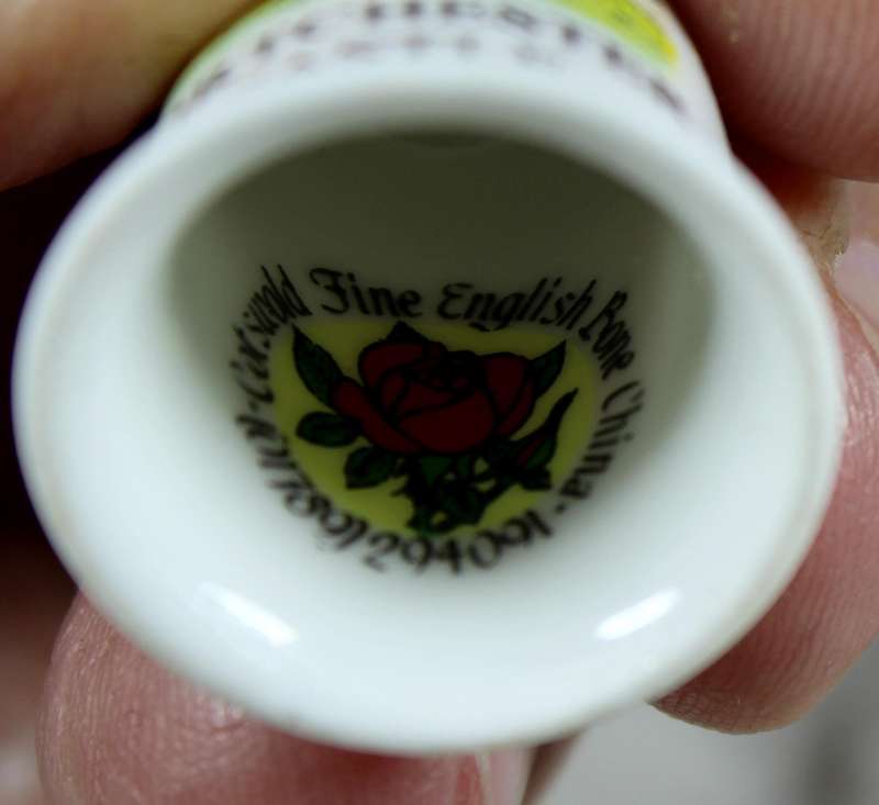 Bone China thimble - Portchester Castle - Cotswold