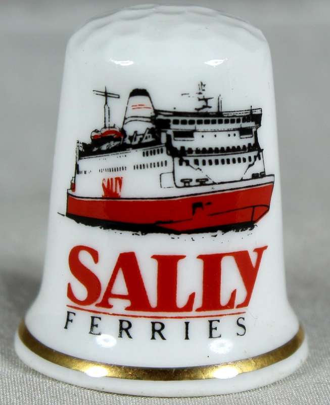 Bone China thimble - Sally Ferries