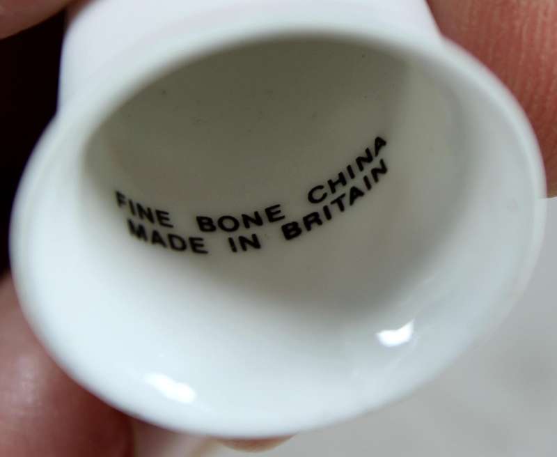 Bone China thimble - Sally Ferries