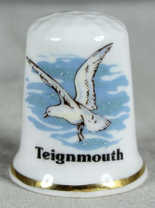 Bone China thimble - Teignmouth