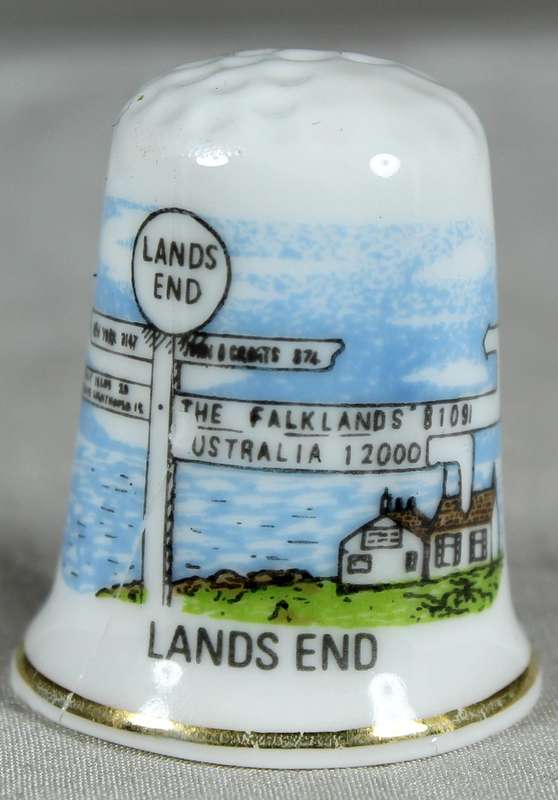 Bone China thimble - Lands End