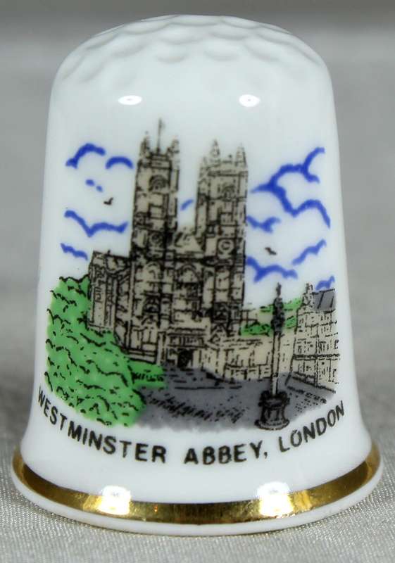 Bone China thimble - Westminster Abbey - London