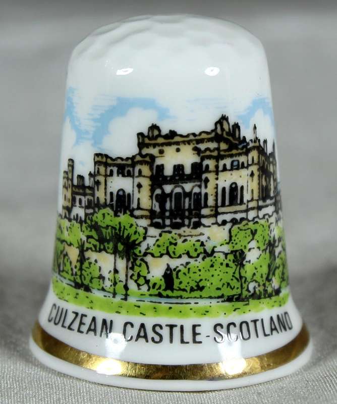 Bone China thimble - Culzean Castle - Scotland