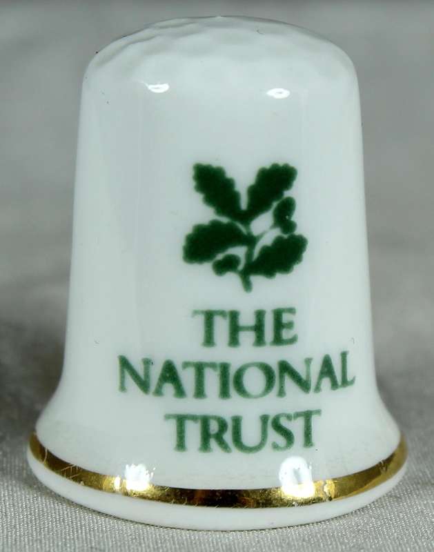 Bone China thimble - Cotehele House - Cornwell - The National Trust