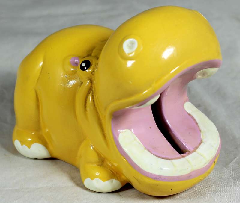 Yellow hippo - Money bank