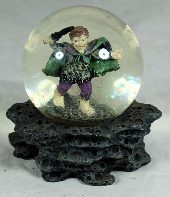 Mystical fighter in a globe
