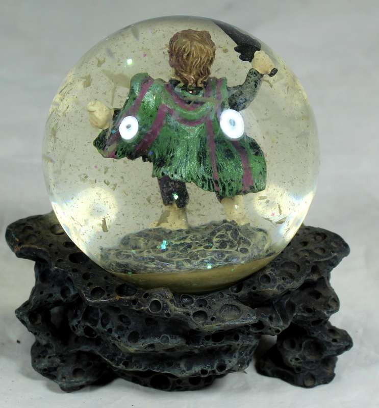 Mystical fighter in a globe