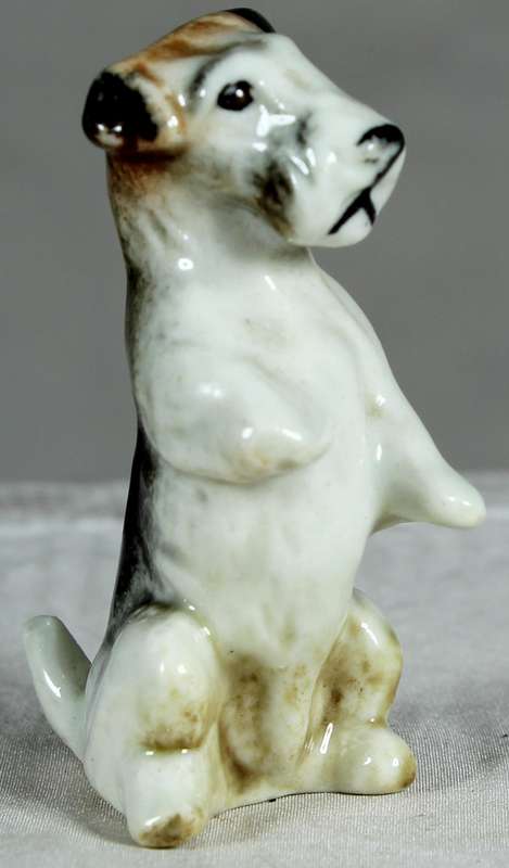 Miniature porcelain Airdale Terrier