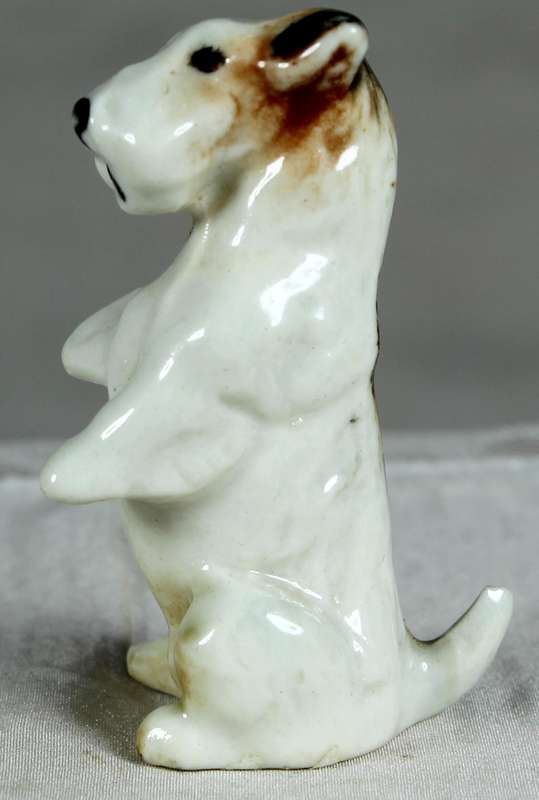 Miniature porcelain Airdale Terrier
