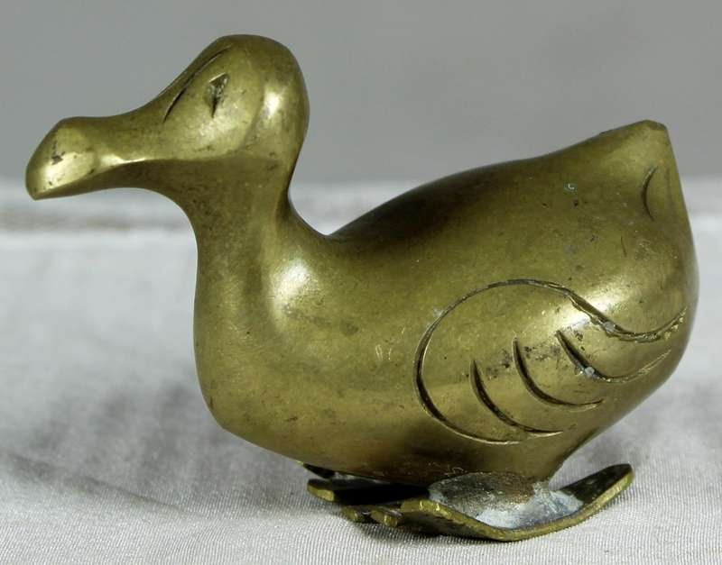 Solid brass miniature dodo