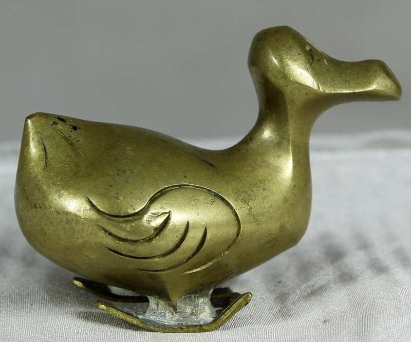 Solid brass miniature dodo