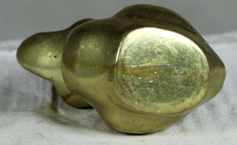 Solid brass miniature duckling