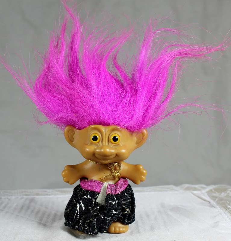 Small Arlencoe troll - with little black dress