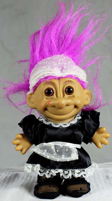 Russ troll - French maid in stockings