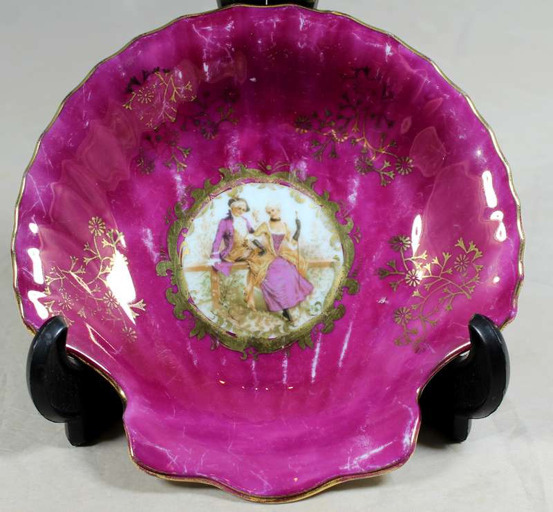 Scallop seashell design trinket bowl
