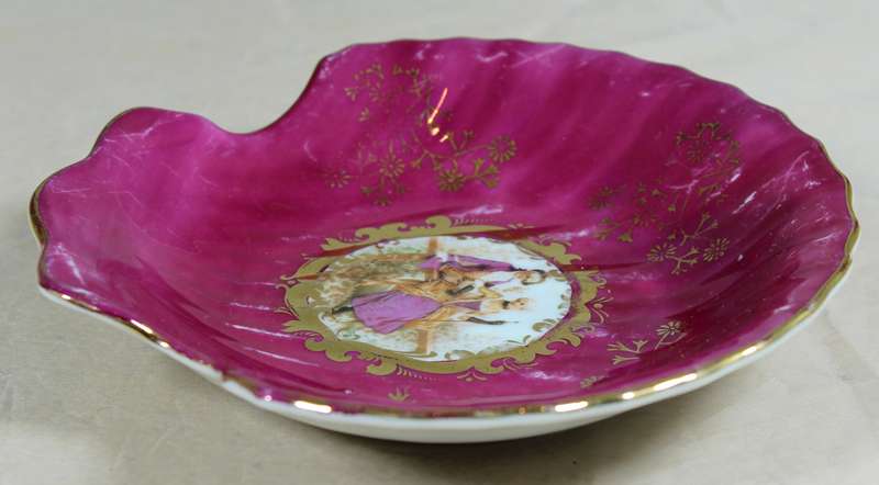 Scallop seashell design trinket bowl