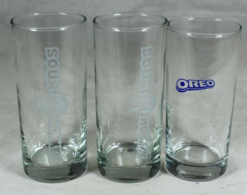 Pair of Sour Monkey glasses with on Oreo glass