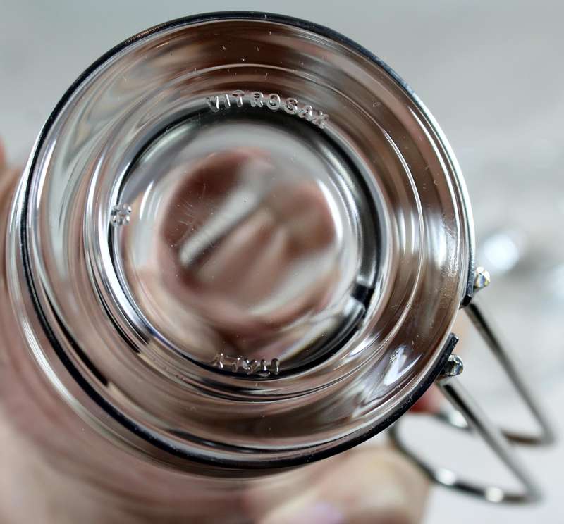 Pair of Vitrosax Italian expresso mugs with metal handles
