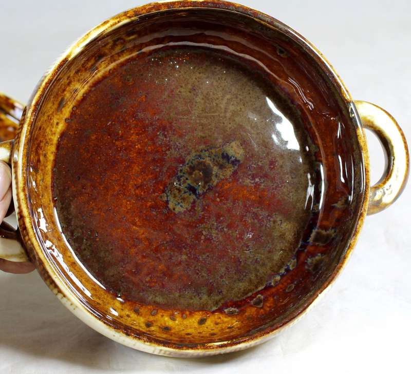 Crescent Ware lidded bowl