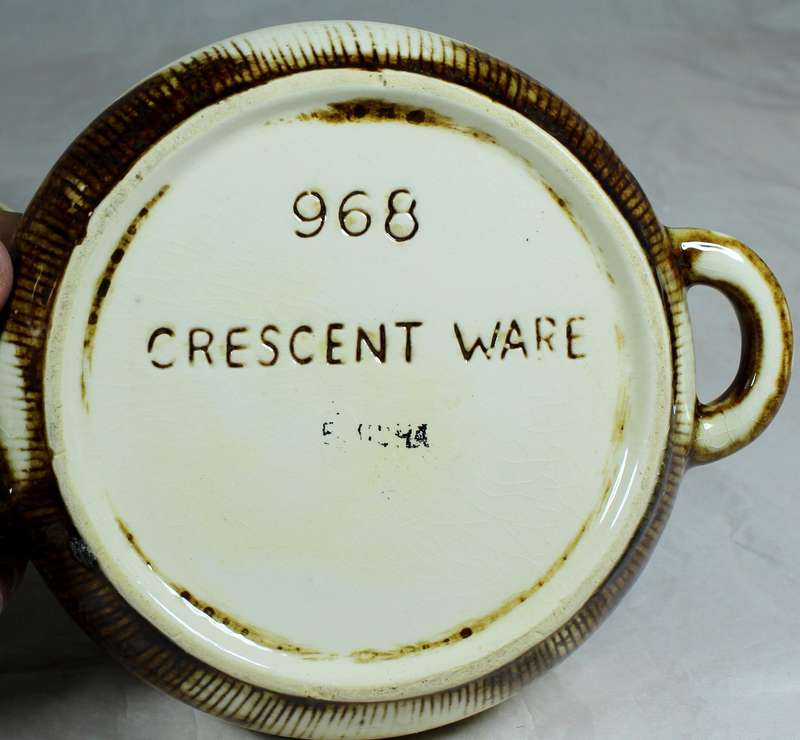 Crescent Ware lidded bowl
