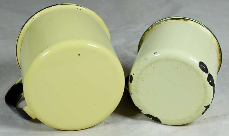 Pair of tin cups