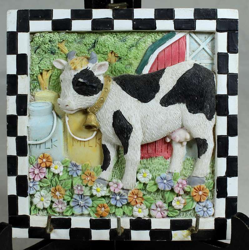 Cow themed key holder
