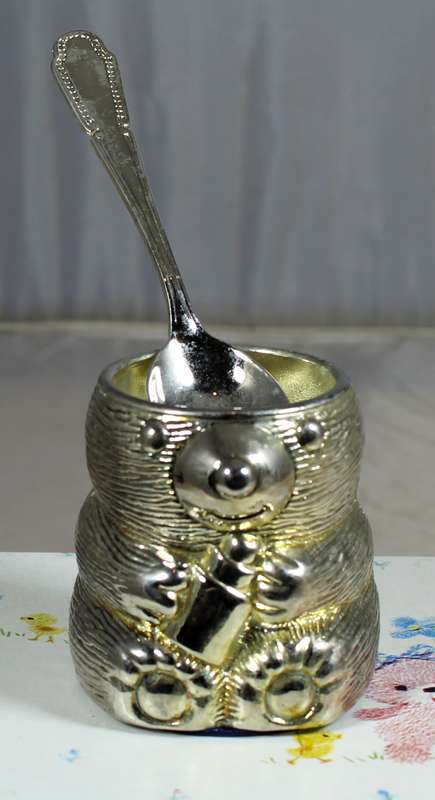 Baby egg holder & spoon gift set