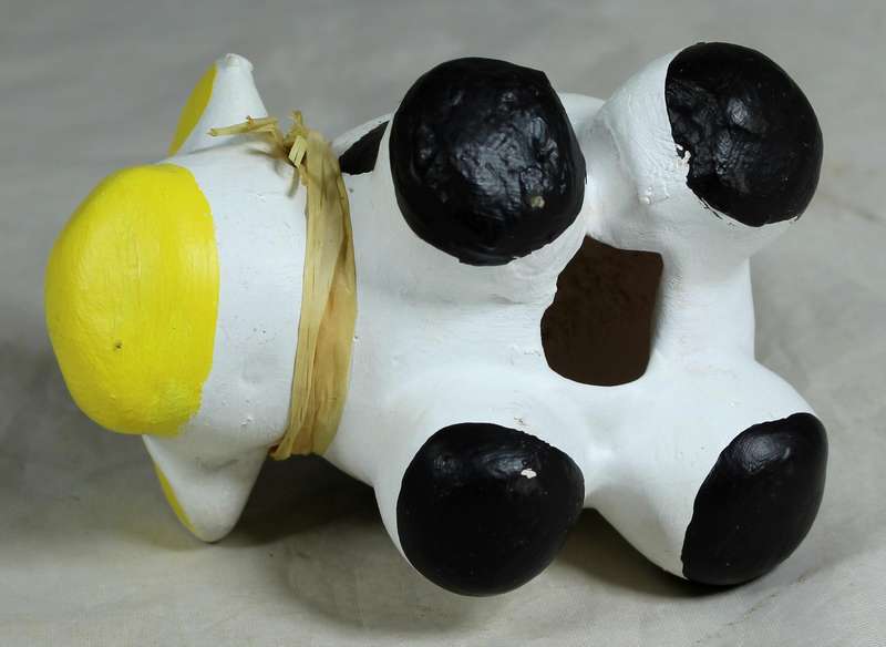 Ceramic cow chunky figurine