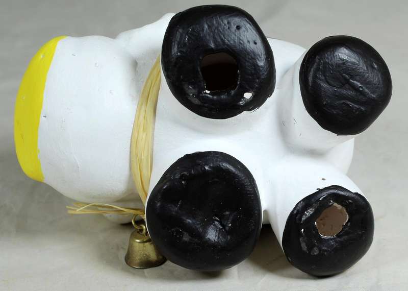 Ceramic cow chunky figurine