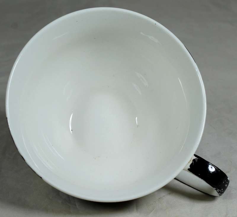 Large porcelain cow themed cup