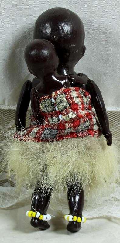 Small doll - Sister with baby - Articulated