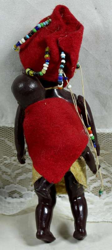 Small doll - Mother and child - Articulated
