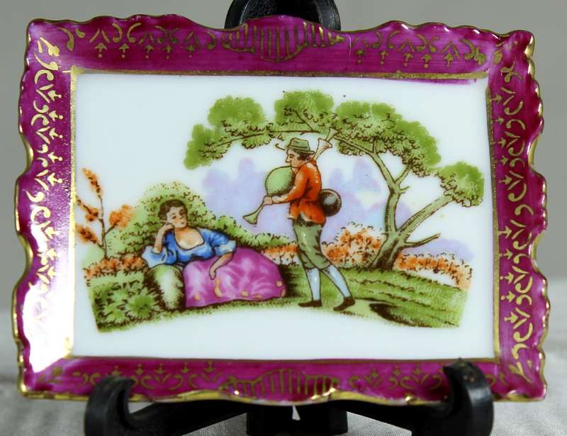 Miniature Limoges display plate