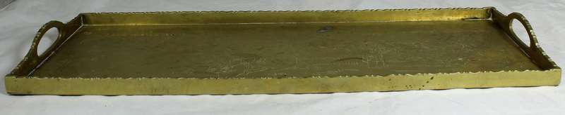 Large brass tray