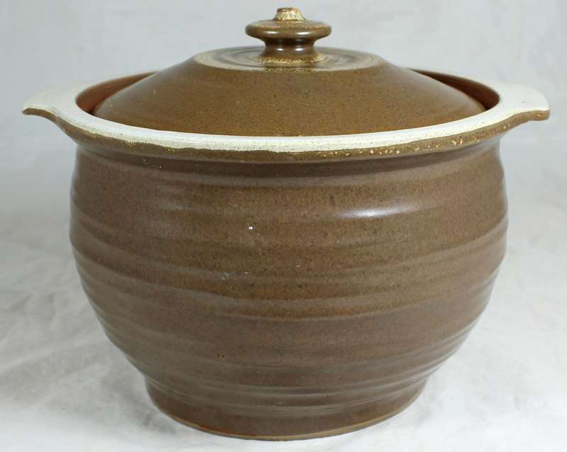Large pottery soup bowl