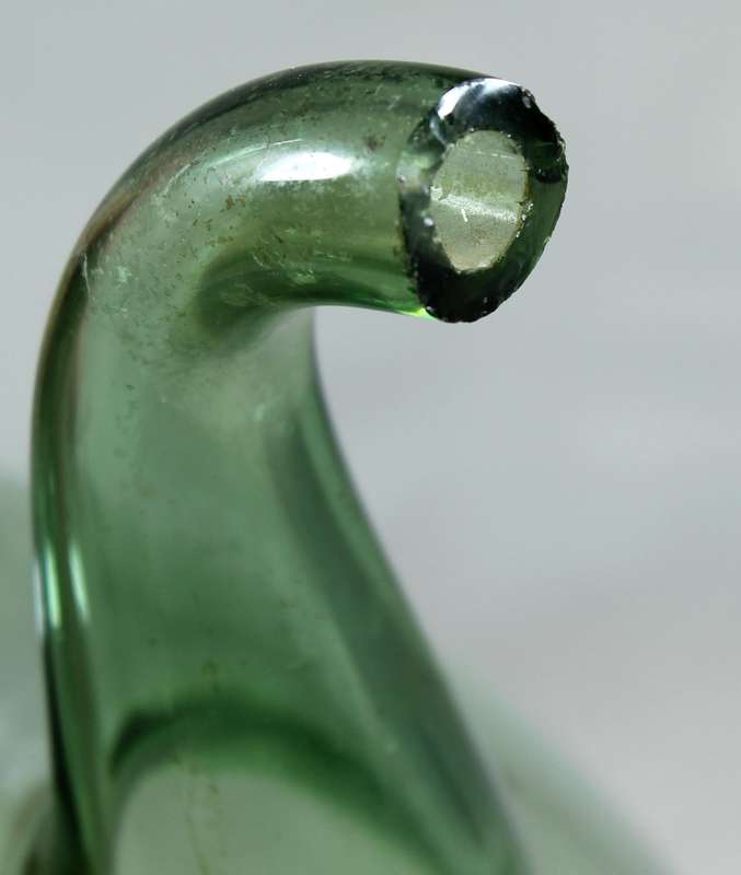 Hand-blown glass decanter