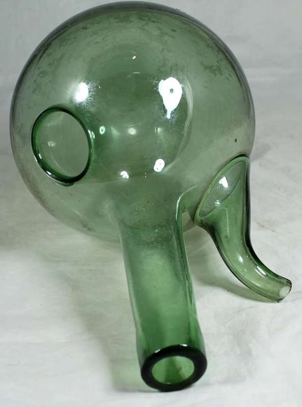 Hand-blown glass decanter