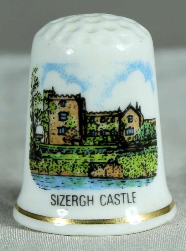 Bone China thimble - Sizergh  castle