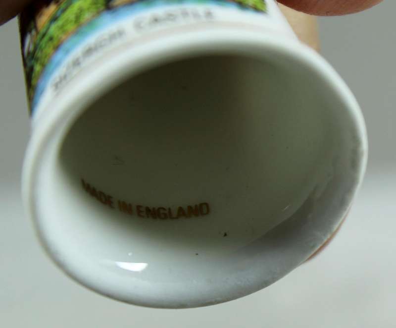 Bone China thimble - Sizergh  castle