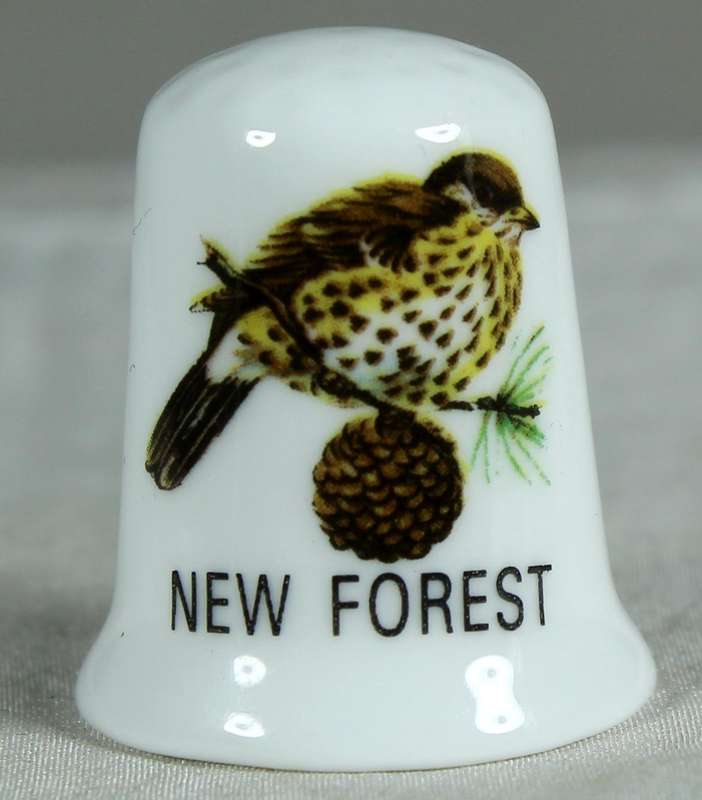 Bone China thimble - New Forest