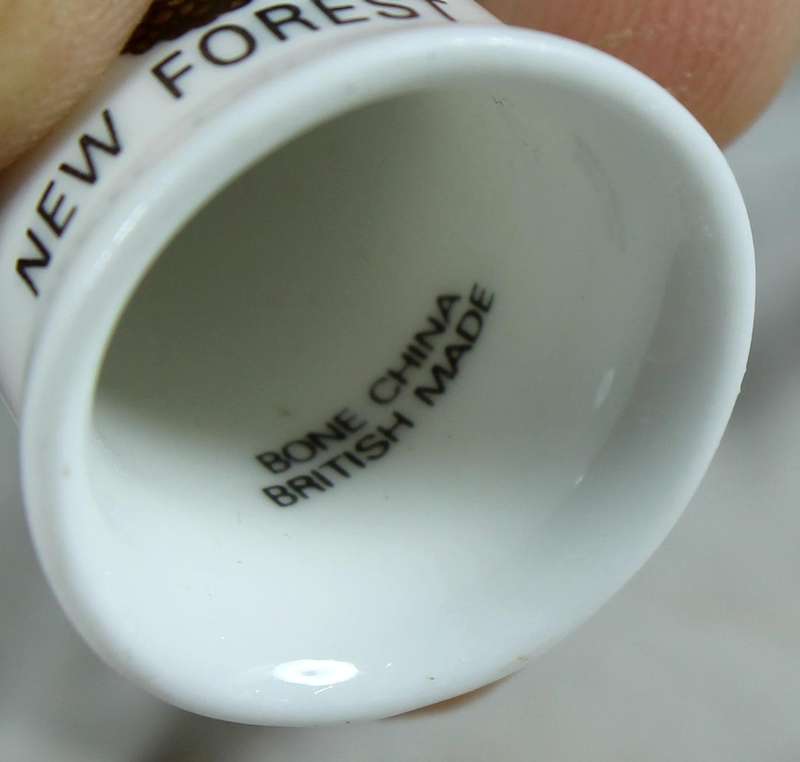 Bone China thimble - New Forest