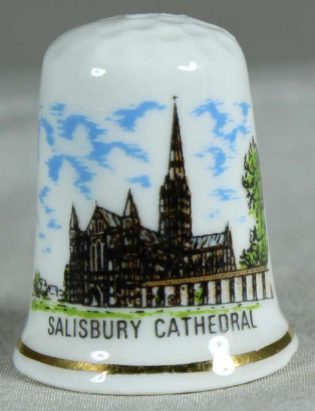 Bone China thimble - Salisbury Cathedral