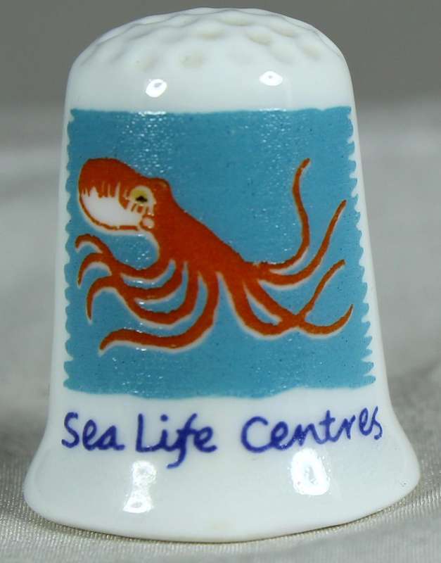 Bone China thimble - octopus - sea life centres