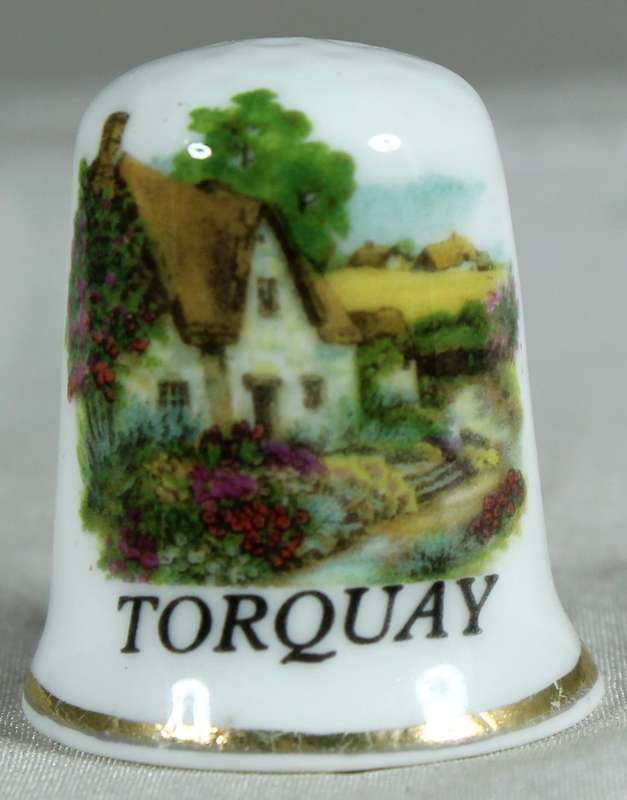 Bone China thimble - Torquay