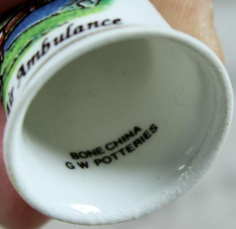 Bone China thimble - Devon air ambulance
