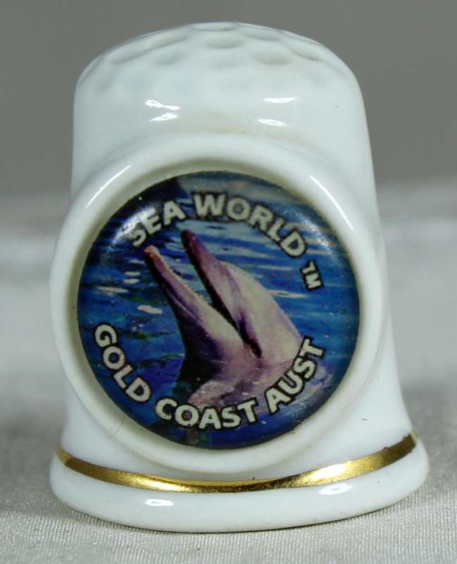 Bone China thimble - sea world gold coast - Australia