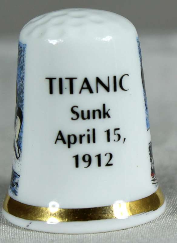 Bone China thimble - Titanic